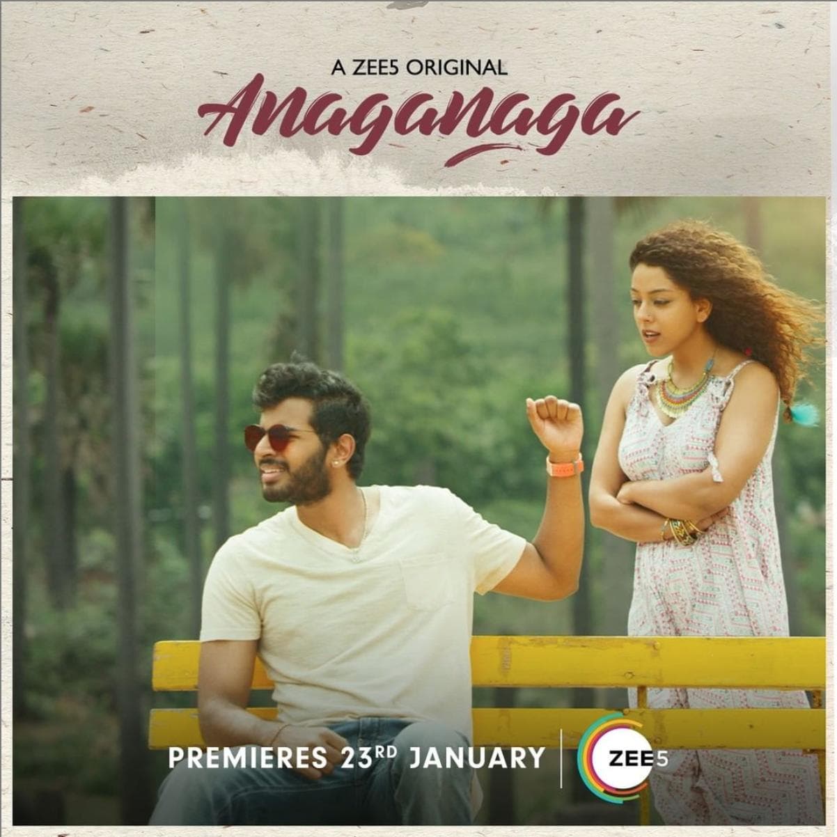 Anaganaga ZEE5 Original premiere artwork